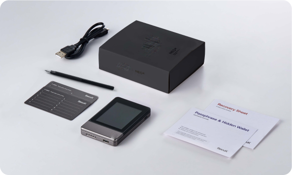 Tokendataex Neo-X what's in the box
